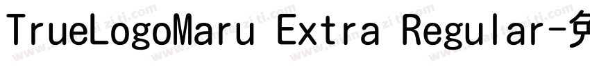 TrueLogoMaru Extra Regular字体转换